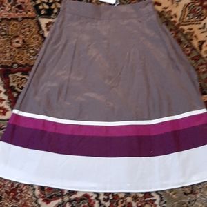 123 cotton skirt plum raspberry and brown